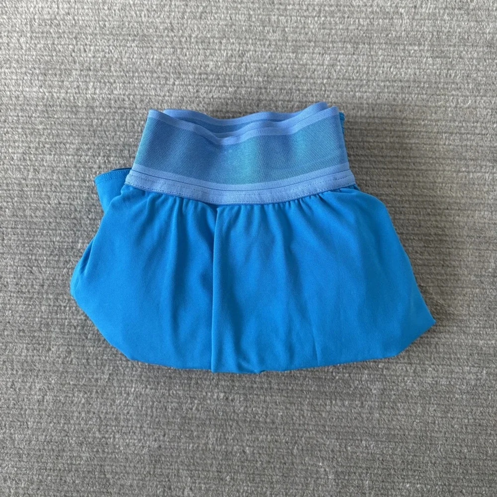 Lululemon Blue Court Rival High Rise Skort Skirt Women's Size 6 LW8ABJT Tennis
